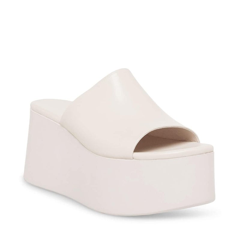 Minshluu Womens Platform Wedge Sandals Peep Open Toe Backless Slip on Wedges Slides - Image 1