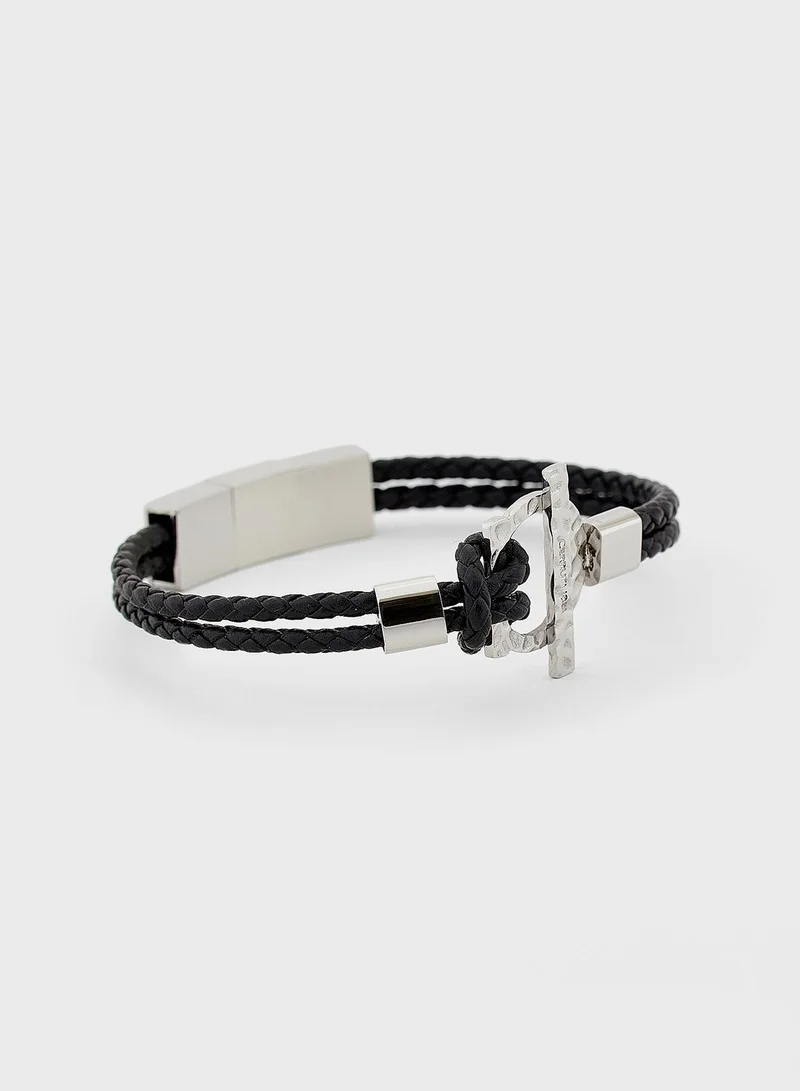 CERRUTI 1881 Bit Detail Braided Bracelet