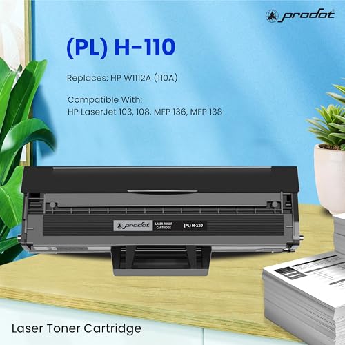ProDot 110A Toner Cartridge Replaces HP W1112A (110A) Compatible with HP LaserJet 103/108/MFP 136/MFP 138 I 1500 Page Yield I 1 Year Warranty (1 PC) - Image 2