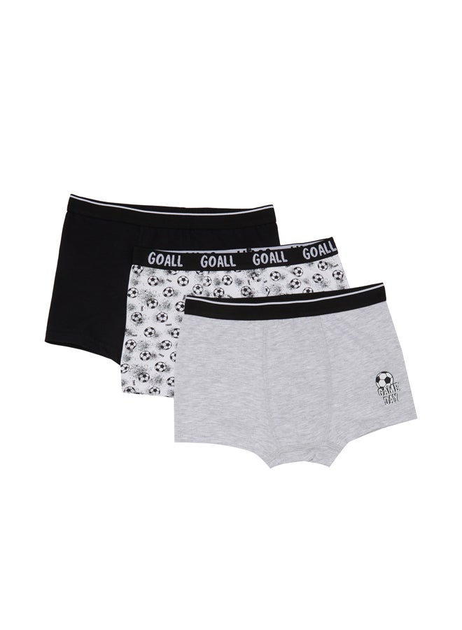 DeFacto Boy Regular Fit Underwear Knitted Boxer - 3 Pack  - Image 2