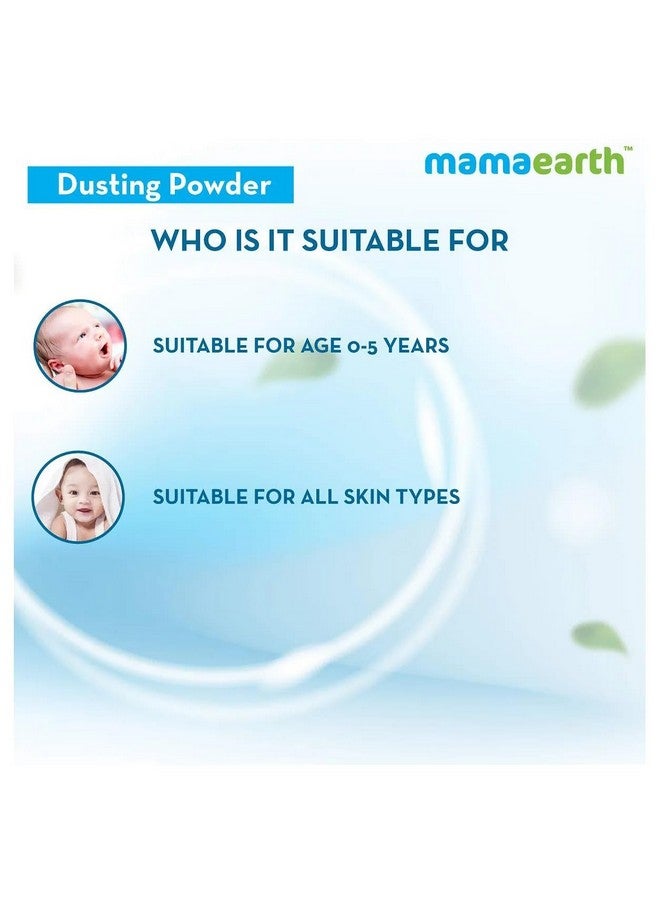 Mamaearth Dusting Powder for Babies | Gentle Talc-Free Baby Powder for Diaper Rash | with Natural Oatmeal Cornstarch & Arrowroot | SLS & Paraben Free | 5.29 Oz (150g) - Image 5