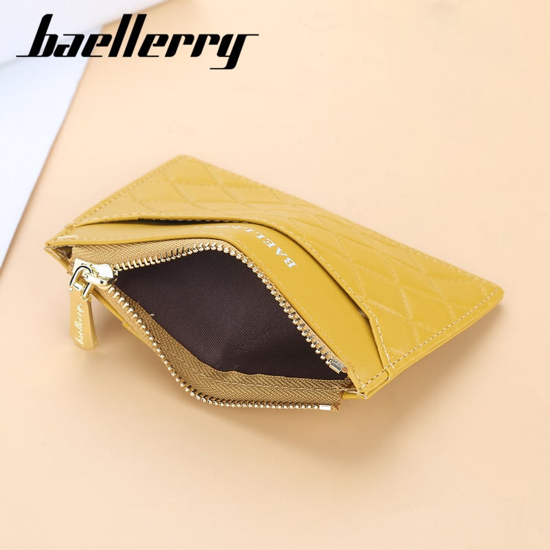 BAELLERRY New Men''s and Women''s Unisex Card Bag Thin Zipper Card Holder Fashion Zipper High-end Coin Purse - Image 5