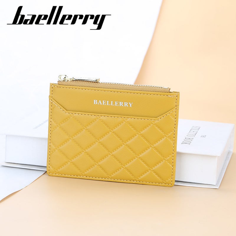 BAELLERRY New Men''s and Women''s Unisex Card Bag Thin Zipper Card Holder Fashion Zipper High-end Coin Purse - Image 4