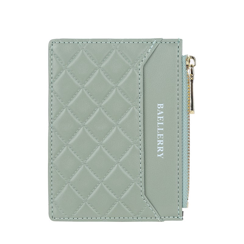 BAELLERRY New Men''s and Women''s Unisex Card Bag Thin Zipper Card Holder Fashion Zipper High-end Coin Purse - Image 1