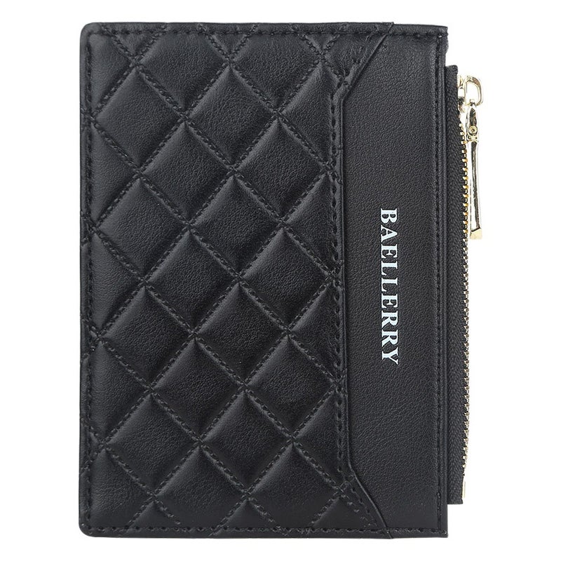 BAELLERRY New Men''s and Women''s Unisex Card Bag Thin Zipper Card Holder Fashion Zipper High-end Coin Purse - Image 2