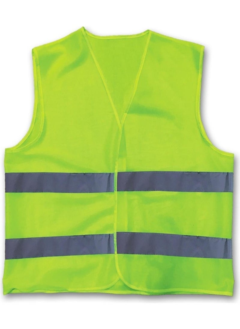 Emirhan Standard Size Warning Vest Reflective Yellow Color 25 Pieces  - Image 4