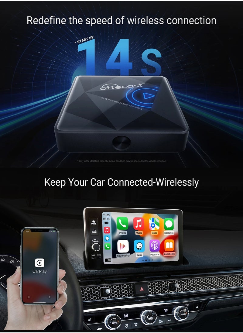 Ottocast U2 AIR Pro Wireless CarPlay Adapter Apple Car Play Accsesories Intelligent System for OEM Wired CarPlay Vehicles - pzsku/ZEE7C67070E50405DB97CZ/45/_/1713340863/8bdd2943-aa93-4171-8249-dc632379d30b