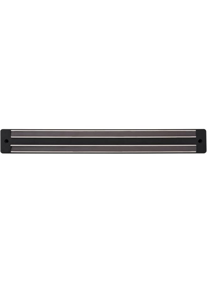 S-TOP Met Lux 13 Inch Magnetic Knife Holder For Wall, 1 Powerful Knife Magnetic Strip - Space-Saving Organizer, Securely Hang Kitchen Utensils or Tools, Black Plastic Knife Hanger, - Image 1