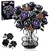 HOGOKIDS Flowers Bouquet Building Set 15 Black Roses Botanical Collection Building Blocks Artificial Flower Toy 330PCS Gothic Home Decors Easter Gift for Her Girlfriend Wife Adults Teens Kids 8 - Image 3