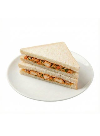 Chicken Tikka Spicy Sandwich Slice Bread White