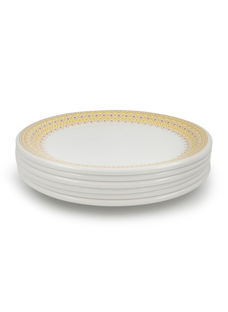 Superware Superware | Pure Melamine | Dinner Plate Set – Platinum 11” (6 nos.) | Stain Free, Glazed Finish  - Image 5