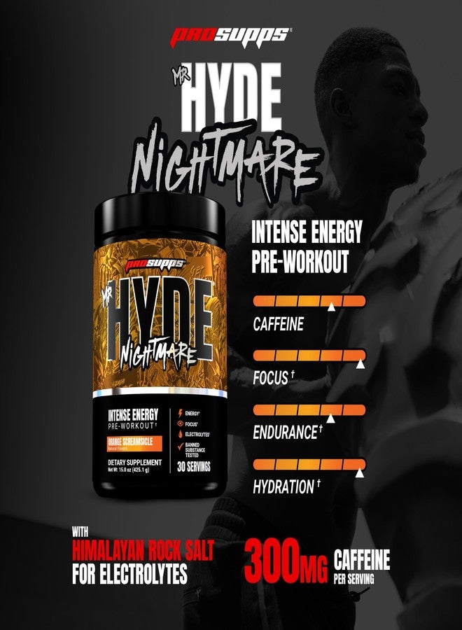 ProSupps Mr. Hyde Nightmare Pre Workout Powder with Caffeine & Beta Alanine - Preworkout for Intense Energy, Mental Focus & Performance - Gym & Fitness Supplements (Orange Creamsicle, 30 Servings) - Image 2