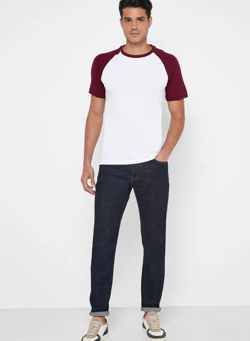 Fifteen Minutes Raglan Crew Neck T-Shirt