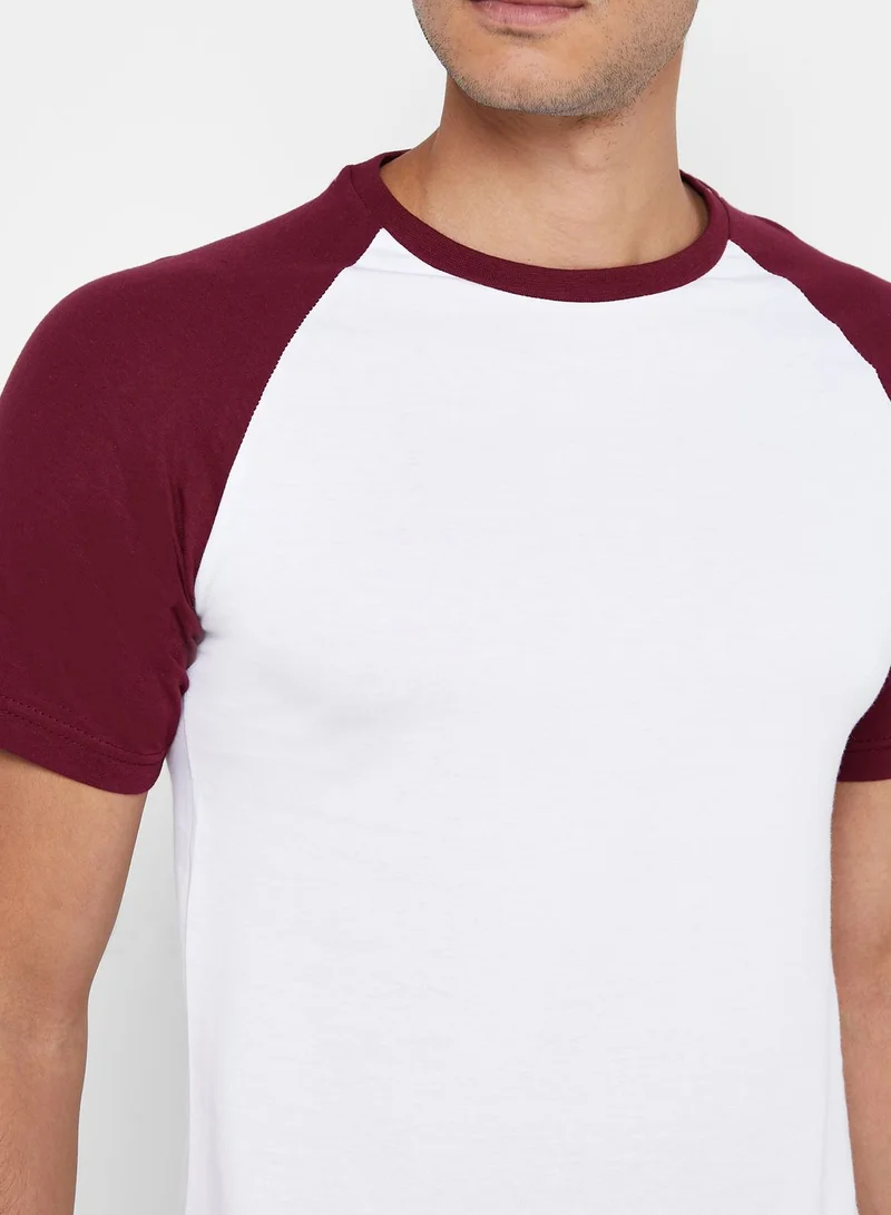 Fifteen Minutes Raglan Crew Neck T-Shirt