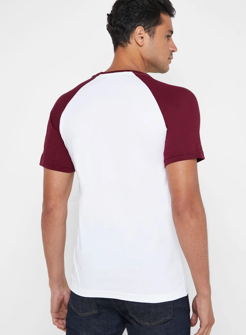 Fifteen Minutes Raglan Crew Neck T-Shirt