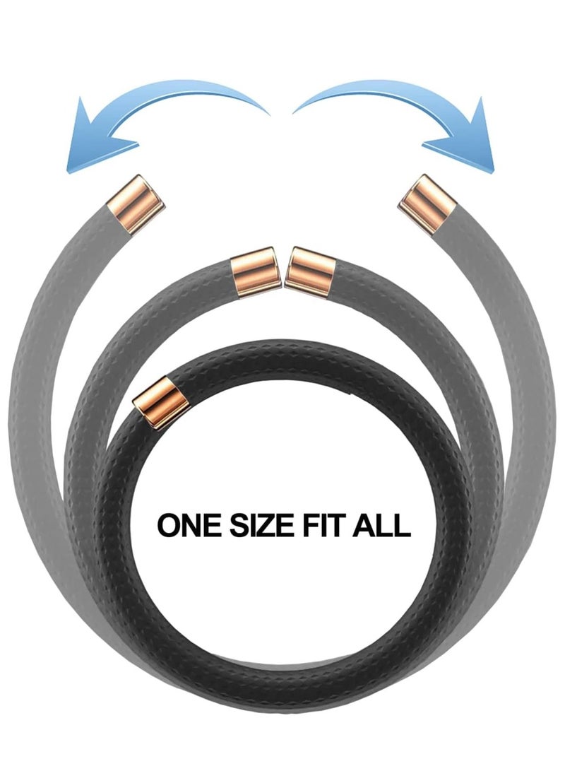 Zikra سوار طارد البعوض - حزمة واحدة من سوار السيليكون مع 4 نوى بديلة، خالي من DEET وآمن للبالغين والأطفال، مثالي للحماية أثناء التخييم في الداخل والخارج (أسود) - Image 2