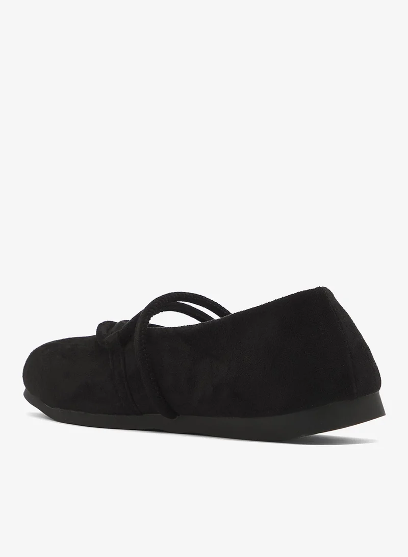 Ginger Black Suede Mary Janes for Women | Best Price UAE