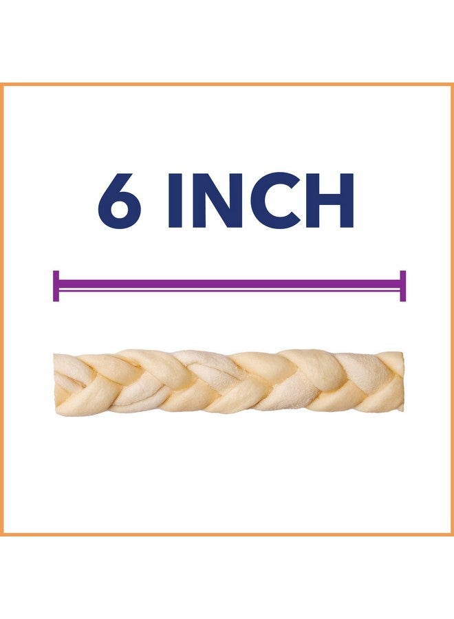 Pet Factory CareChewz Collagen 6-7" Skinny Braided Sticks Dog Chew Treats - Natural Flavor, 15 Count/1 Pack - Image 3