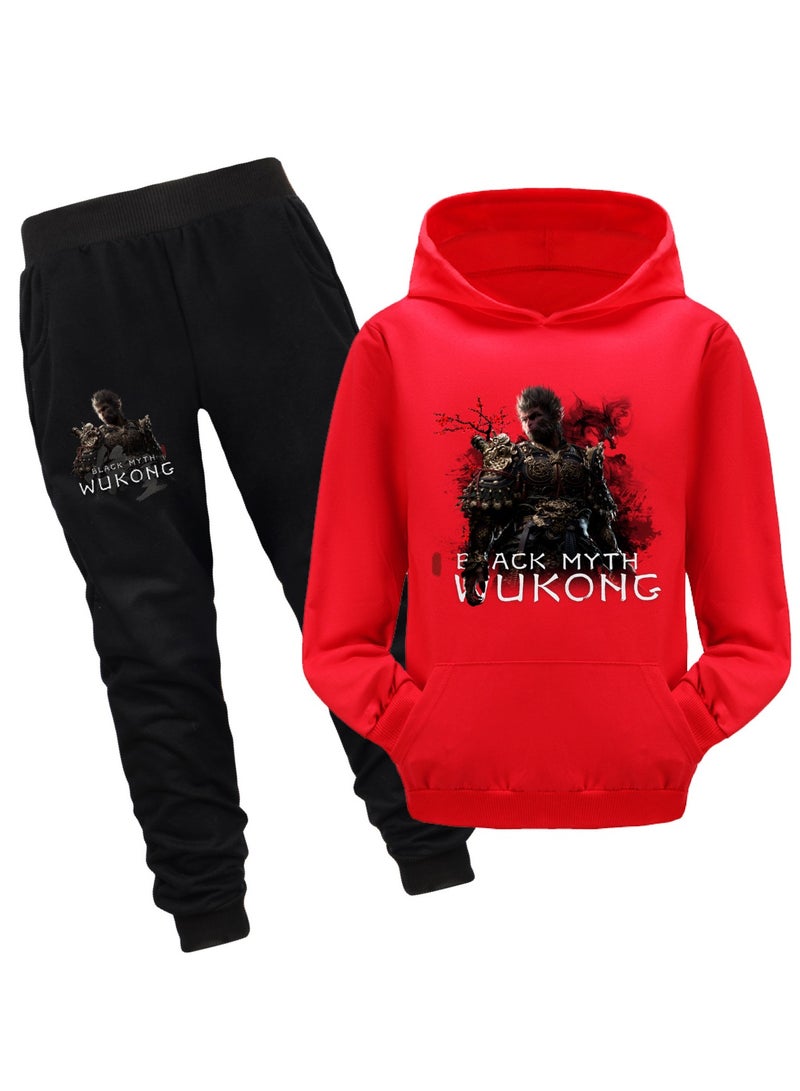 MQD Black Myth Wukong Hooded Sweatshirt Sports Suit
