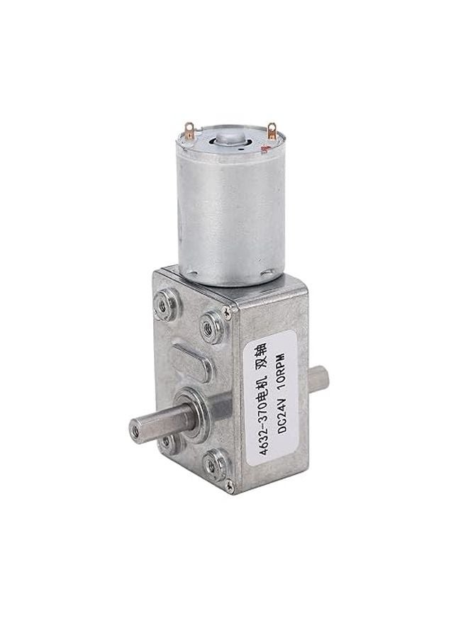 Common Style 4632 370 Aluminum Brass Double Shaft DC Gear Motor 24V 10RPM For Fan HVAC - Image 1