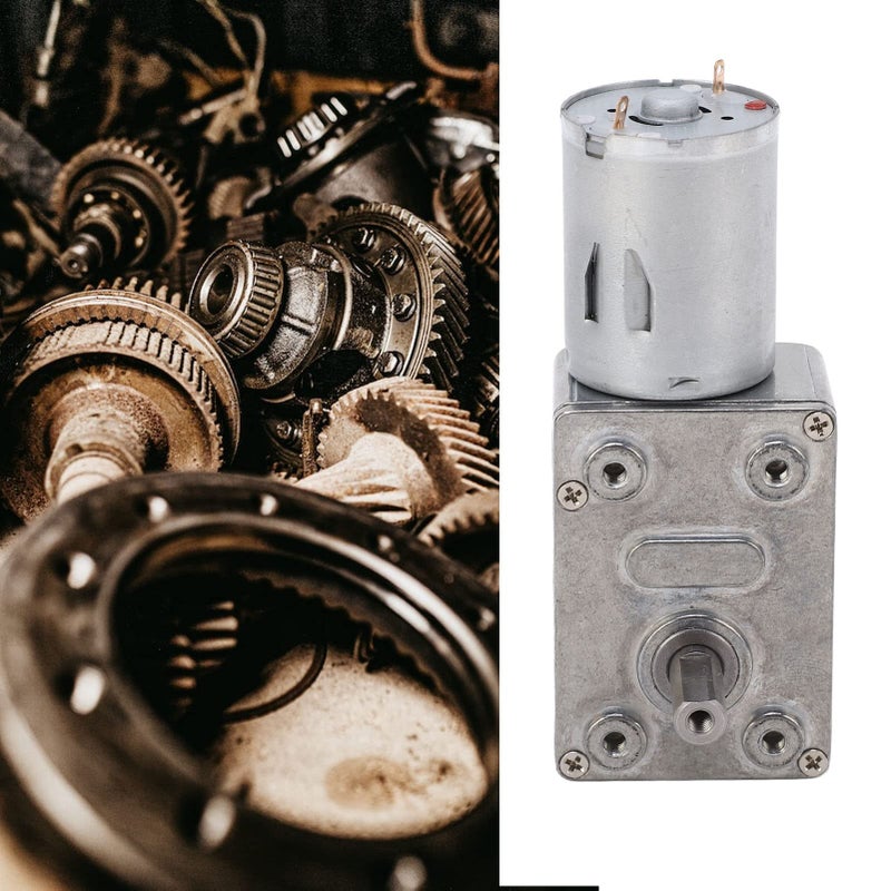 Common Style 4632 370 Aluminum Brass Double Shaft DC Gear Motor 24V 10RPM For Fan HVAC - Image 4