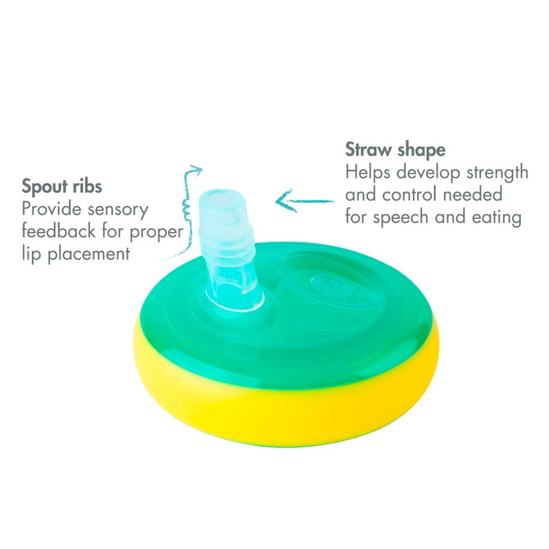 The First Years Cocomelon Insulated Straw Cups - Silicone Straw Cups for Toddlers - Kids Water Bottles Ages 18 Months and Up - 2 Count - Image 2