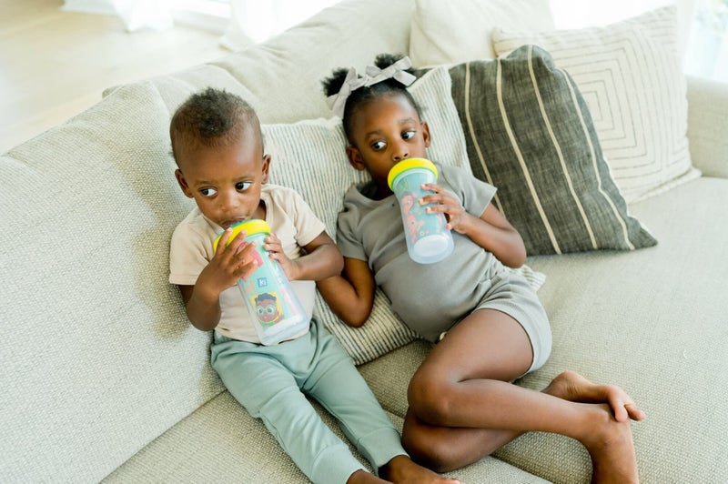 The First Years Cocomelon Insulated Straw Cups - Silicone Straw Cups for Toddlers - Kids Water Bottles Ages 18 Months and Up - 2 Count - Image 5