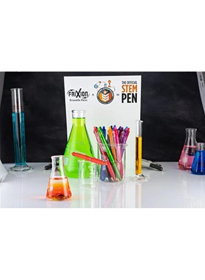 بايلوت أقلام جل فريكسيون كليكر قابلة للمسح ذات نقطة رفيعة 0.7 مم، عبوة من 8 أقلام باللون الأسود - Image 4