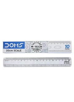 DOMS DOMS M-Tech Slim Scale 20 cms (Pack of 10) 