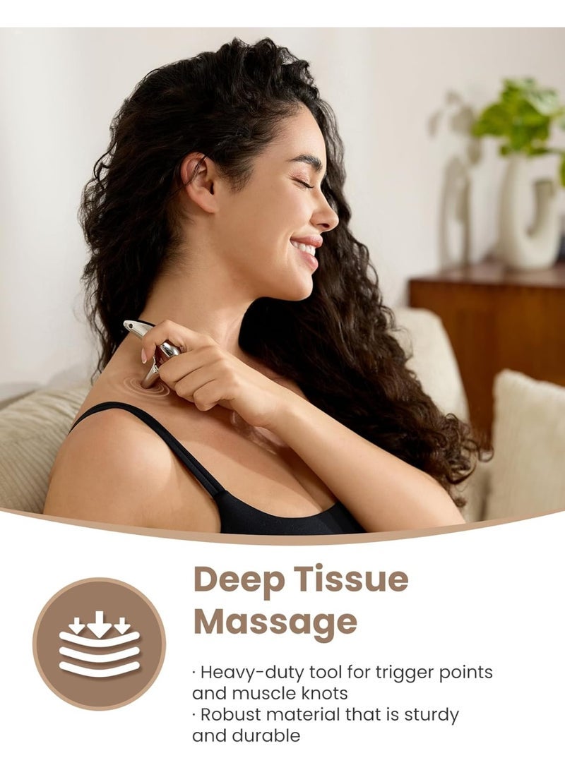 general Trigger Point Massage Tool for Deep Tissue Massage & Gua Sha - Muscle Scraper Tool for Full Body Pain Relief Thumb Saver Acupressure Tool - Image 3