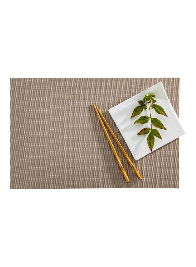 Restaurantware مفرش طاولة كارمل مش 16 × 12 بوصة، مجموعة من 6 مفرش قماش قابل للغسل - مقاوم للحرارة، لا يتلطخ، مفرش مطبخ بلون توب فاتح، مش، سهل التنظيف - Image 2