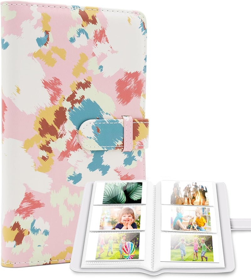Ablus 96 Pockets Photo Album for Fujifilm Instax Mini 11 90 70 9 8+ 8 LiPlay Instant Camera, Polaroid Snap SnapTouch PIC-300 Z2300 Instant Camera & Zip Instant Printer (Abstract oil painting) - Image 1