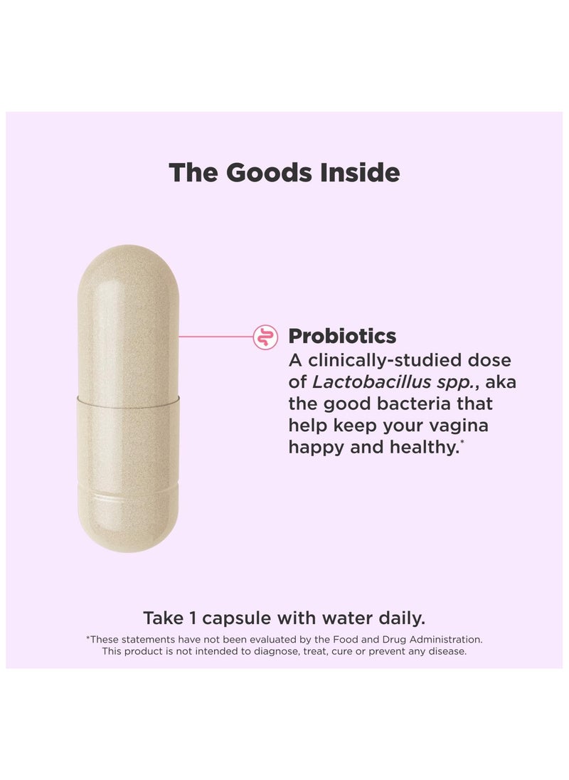 OLLY - Happy Hoo-Ha Capsules, Probiotic For Women, Health And Ph Balance, 10 Billion Cfu, Gluten Free - 25 Count (Packaging May Vary) - Image 1