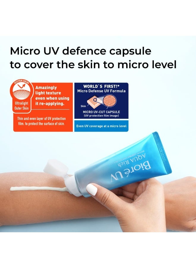 Bioré UV Aqua Rich Watery Essence SPF50+ PA++++ Sunscreen 70g, All - Image 5