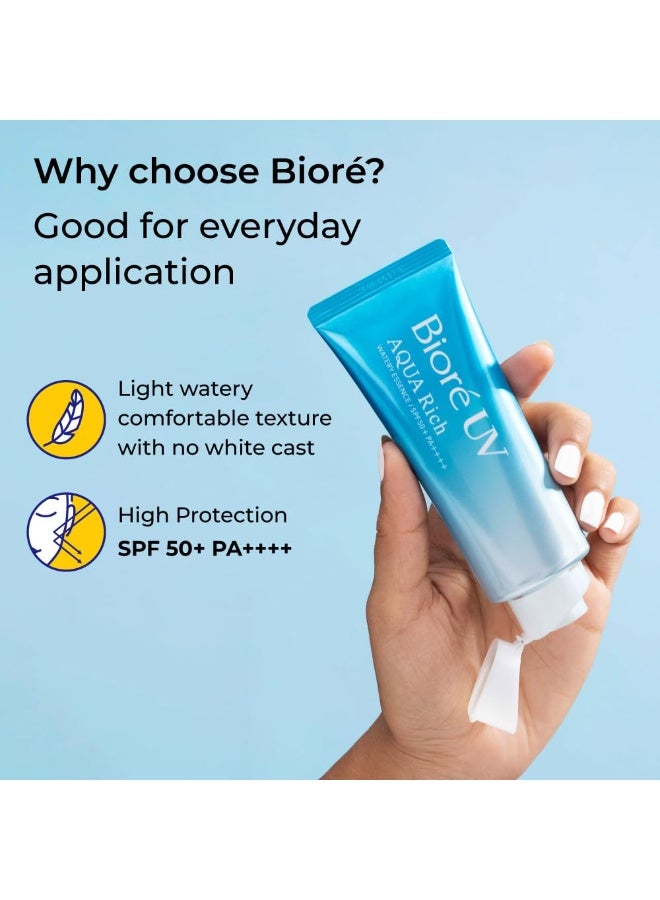 Bioré UV Aqua Rich Watery Essence SPF50+ PA++++ Sunscreen 70g, All - Image 3
