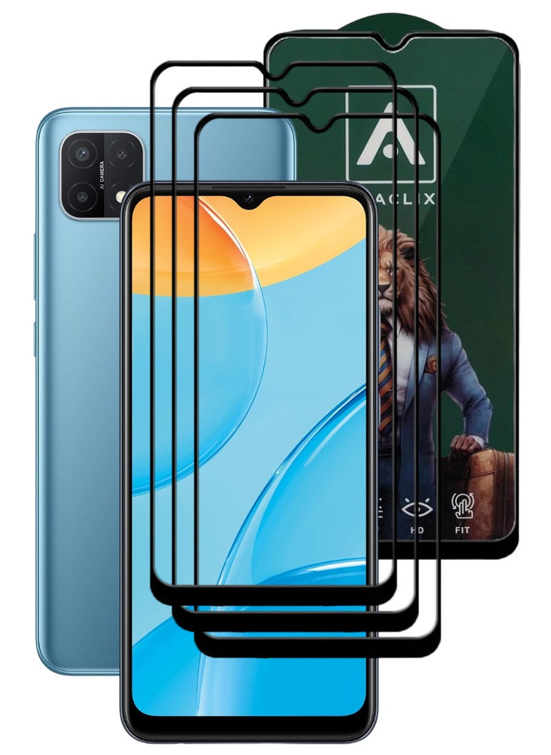 ACLIX 3 Pieces Antistatic ESD Dustproof Premium Quality High Definition Tempered Glass Screen Protector Designed For Oppo A15 - Image 1