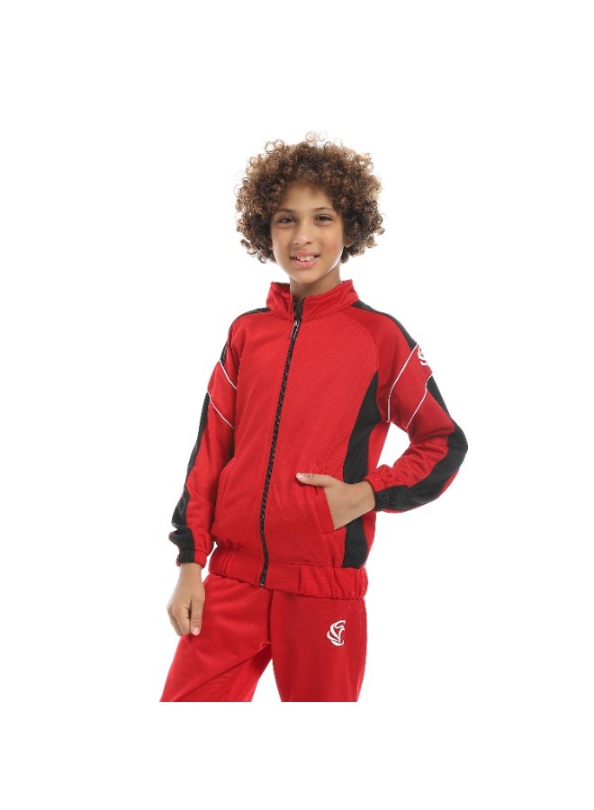 سيزار ترنج أولادي رياضي مزود بسوستة من الأمام وقصات - Image 5