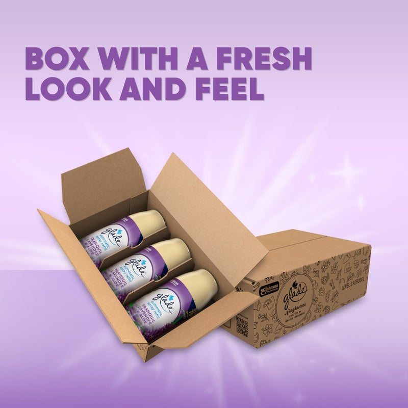 Glade Automatic Spray Refill, Air Freshener for Home and Bathroom, Tranquil Lavender & Aloe, 6.2 Oz, 3 Count - Image 2