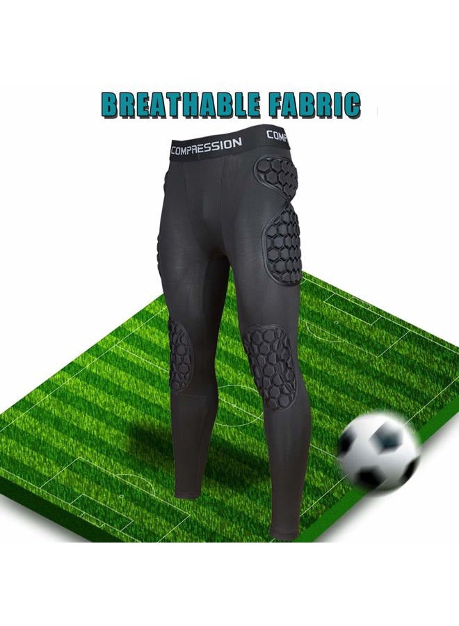 Shinestone Adult Men's Goalkeeper Armor BodyShield Padded Compression Shirt Pants and Short with Sponge Protector - Image 3