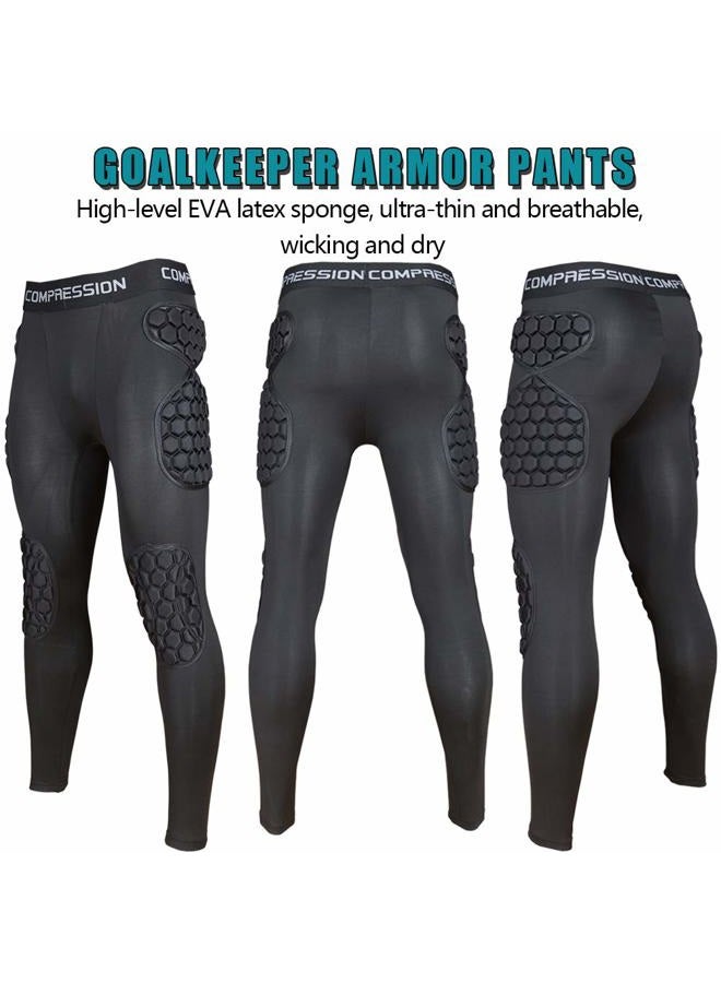 Shinestone Adult Men's Goalkeeper Armor BodyShield Padded Compression Shirt Pants and Short with Sponge Protector - Image 2
