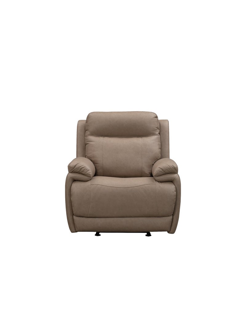 KING KOIL Shelby Power Glider Recliner, Fabric Taupe - Image 2