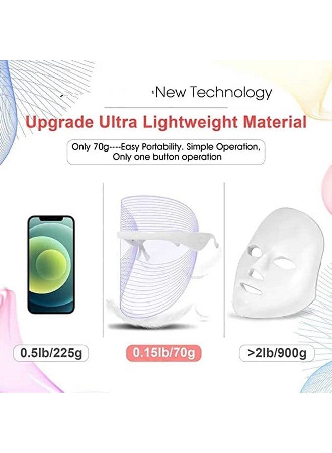Kitwe قناع الوجه LED 7 في 1 كيتوي | لبشرة متألقة ونظيفة وواضحة | مضاد لحب الشباب ومضاد للشيخوخة | تجديد البشرة | علاج للوجه في المنزل | لجميع أنواع البشرة | للرجال والنساء (مشترك)  - Image 5