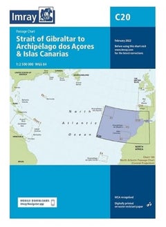 Imray Chart C20: Strait of Gibraltar to Archipélago dos Açores & Islas Canarias Passage Chart