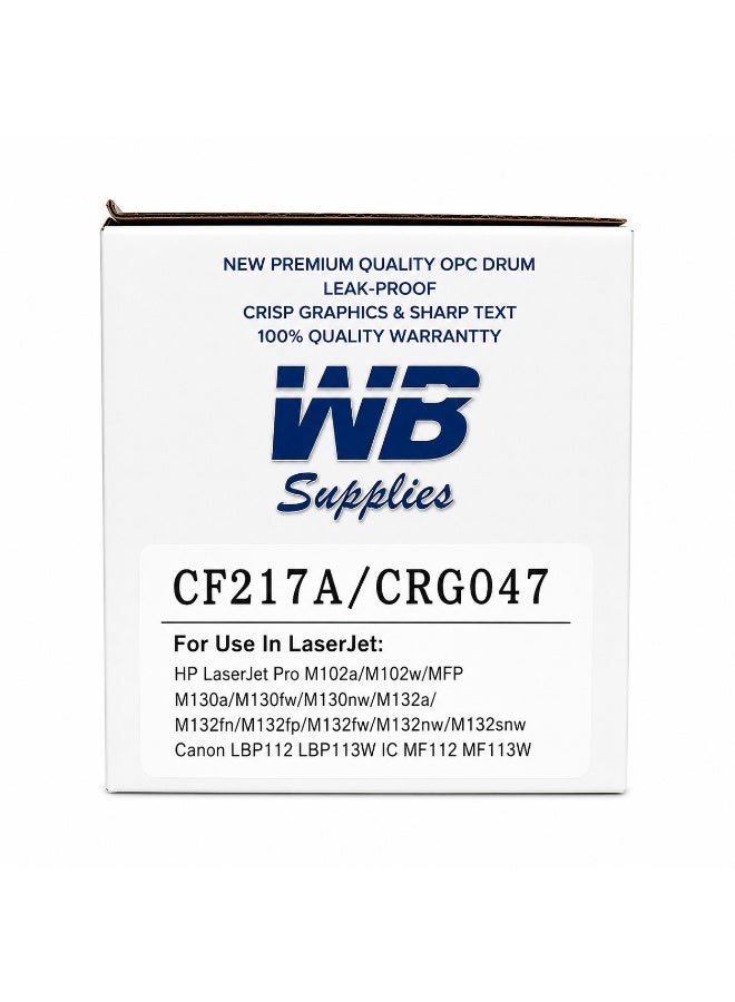 WB Compatible 17A CF217A Black Toner Cartridge Replacement for  17A CF217A | Compatible with LaserJet Pro M102a, M102w, M130a, M130fn, M130fw, M130nw, M132, M132a, M132fn, M132fp, M132fw, M132nw, M132sfnw, M132snw Printers - Image 2