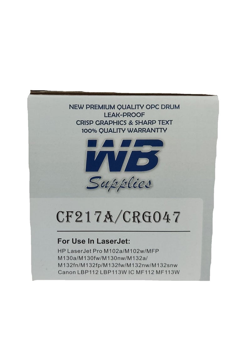 WB Compatible 17A CF217A Black Toner Cartridge Replacement for  17A CF217A | Compatible with LaserJet Pro M102a, M102w, M130a, M130fn, M130fw, M130nw, M132, M132a, M132fn, M132fp, M132fw, M132nw, M132sfnw, M132snw Printers - Image 4