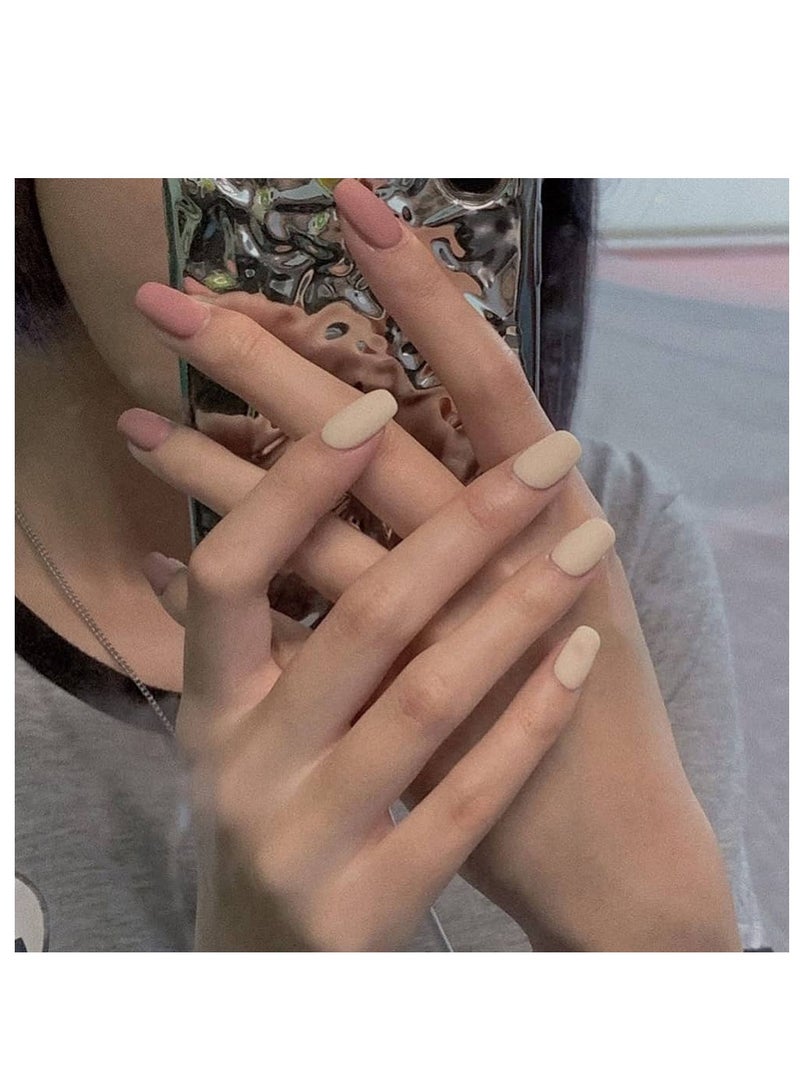 طقم أظافر أكريليك قابلة لإعادة الاستخدام مع شريط مزدوج وغراء متضمن - Image 1