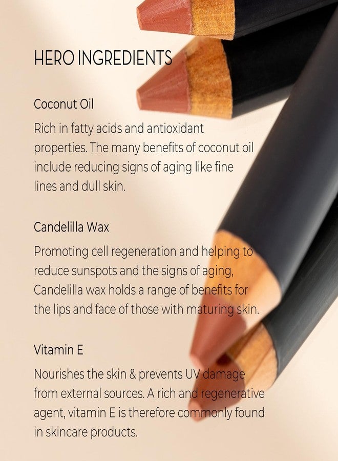 INIKA Organic Long Lasting Lipstick Crayon with Vegan Lipstick and Organic Lip Liner, Hypoallergenic, Cruelty-Free, Matte Finish, Enriched with Vitamin E and Coconut Oil, Pink Nude, 3 g - Image 5