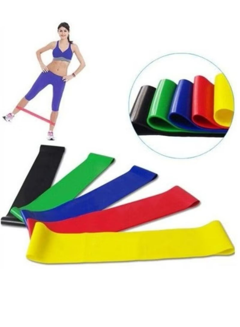THE ARTFUL BLEND Resistance Bands Set – 5-Pack Strength Training Exercise Loops for Workout, Yoga, Fitness, Stretching – Durable Resistance Bands for Arms, Legs, Hips, Home Gym & Physical Therapy - Image 2