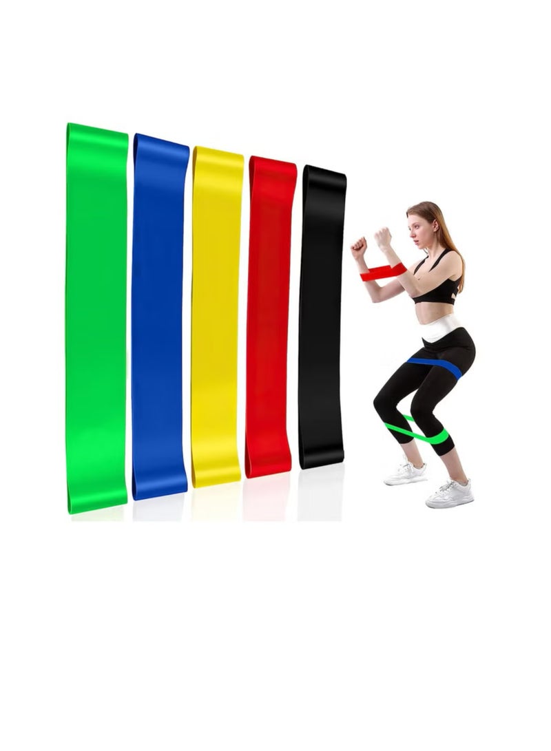 THE ARTFUL BLEND Resistance Bands Set – 5-Pack Strength Training Exercise Loops for Workout, Yoga, Fitness, Stretching – Durable Resistance Bands for Arms, Legs, Hips, Home Gym & Physical Therapy - Image 3