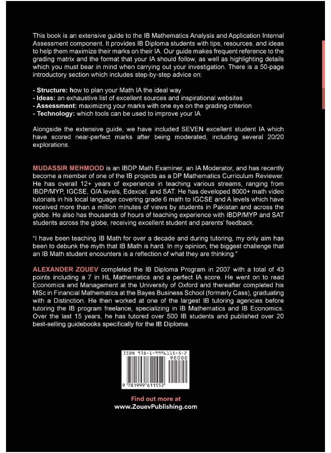 null - IB Math AA [Analysis and Approaches] Internal Assessment: The Definitive IA Guide for the International Baccalaureate [IB] Diploma - Image 1